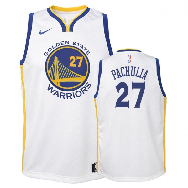 Youth Golden State Warriors #27 Zaza Pachulia Association Jersey