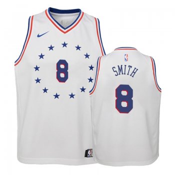 Youth Philadelphia 76ers #8 Zhaire Smith Earned Jersey