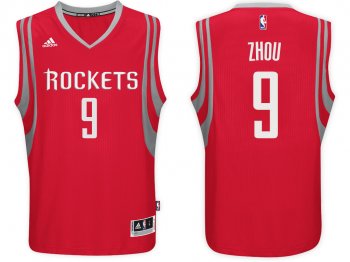 Houston Rockets #9 Zhou Qi Road Jersey