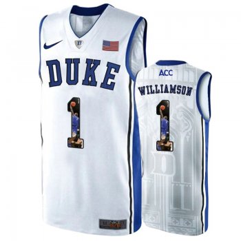 NCAA Basketball #1 Zion Williamson College Basketball Jersey