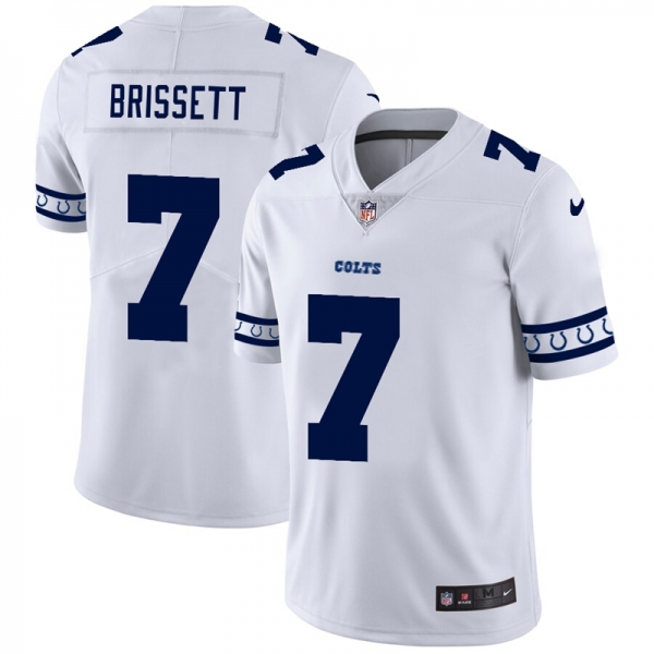 Men's Indianapolis Colts #7 Jacoby Brissett NFL Team Logo Cool Edition Jerseys