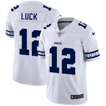 Men's Indianapolis Colts #12 Andrew Luck NFL Team Logo Cool Edition Jerseys