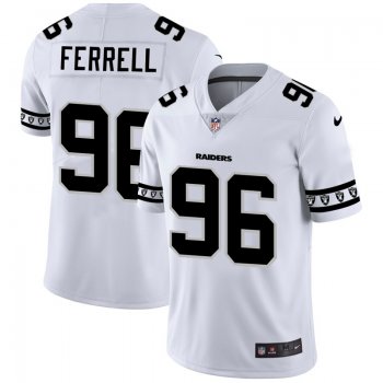 Men's Oakland Raiders #96 Clelin Ferrell NFL Team Logo Cool Edition Jerseys