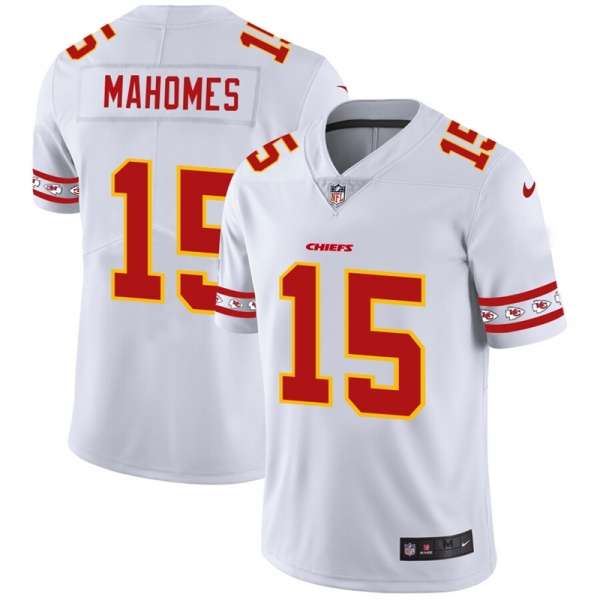 Men's Kansas City Chiefs #15 Patrick Mahomes NFL Team Logo Cool Edition Jerseys