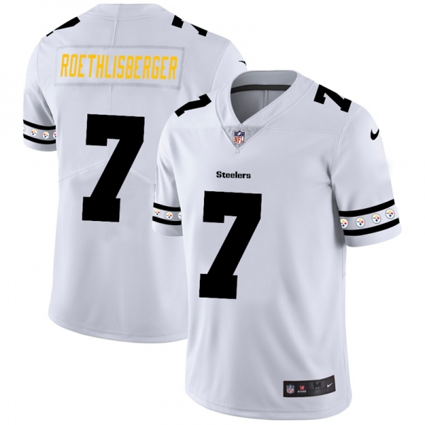 Men's Pittsburgh Steelers #7 Ben Roethlisberger NFL Team Logo Cool Edition Jerseys