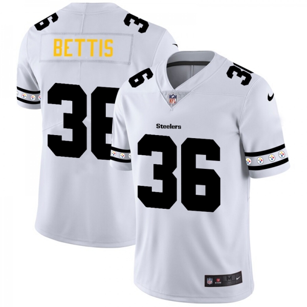 Men's Pittsburgh Steelers #36 Jerome Bettis NFL Team Logo Cool Edition Jerseys