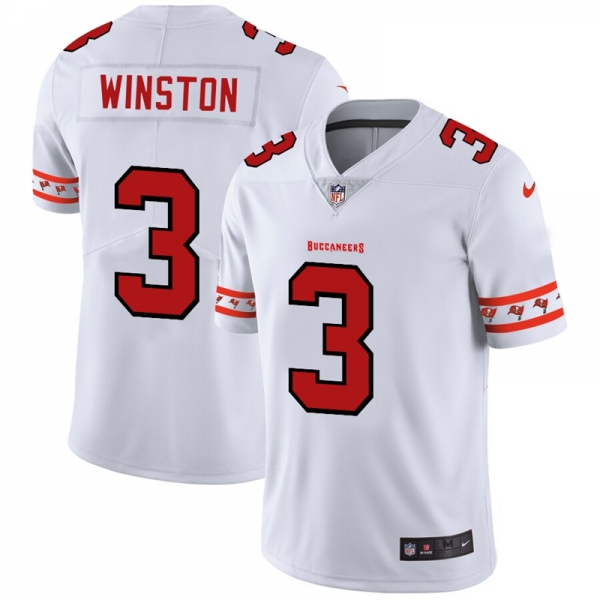 Men's Tampa Bay Buccaneers #3 Jameis Winston NFL Team Logo Cool Edition Jerseys