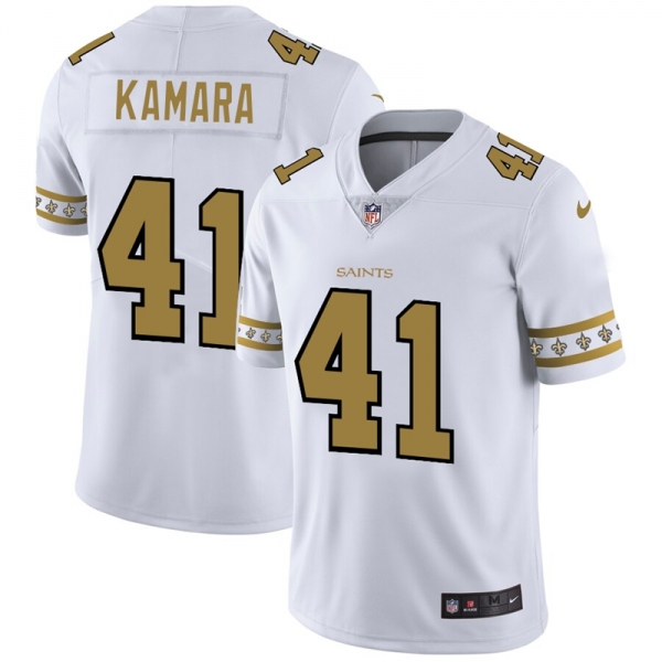 Men's New Orleans Saints #41 Alvin Kamara NFL Team Logo Cool Edition Jerseys