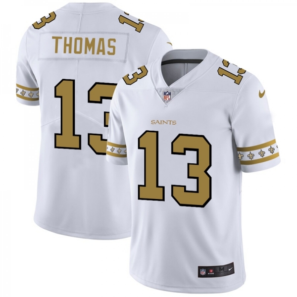 Men's New Orleans Saints #13 Michael Thomas NFL Team Logo Cool Edition Jerseys