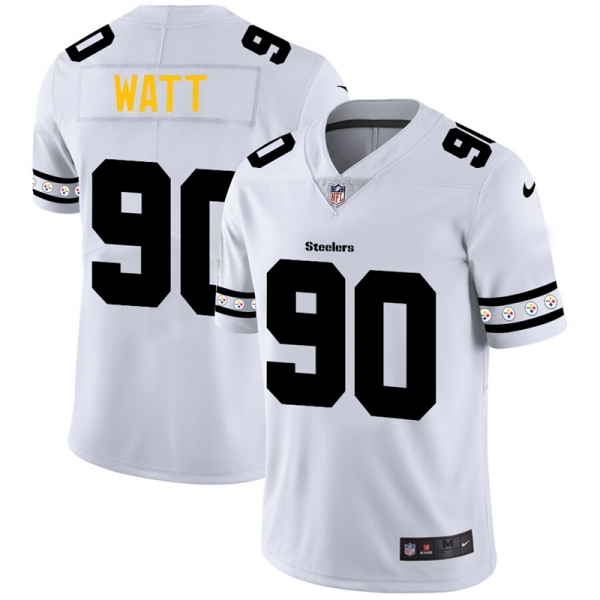 Men's Pittsburgh Steelers #90 T.J. Watt NFL Team Logo Cool Edition Jerseys