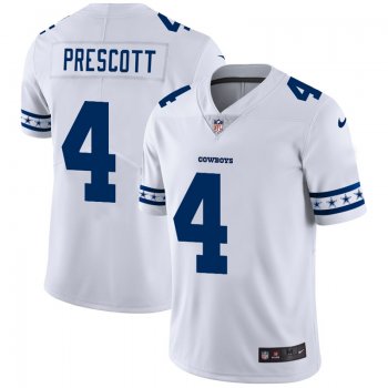 Men's Dallas Cowboys #4 Dak Prescott NFL Team Logo Cool Edition Jerseys