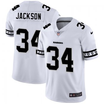 Men's Oakland Raiders #34 Bo Jackson NFL Team Logo Cool Edition Jerseys