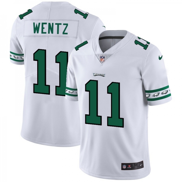 Men's Philadelphia Eagles #11 Carson Wentz NFL Team Logo Cool Edition Jerseys