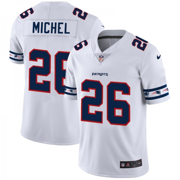 Men's New England Patriots #26 Sony Michel NFL Team Logo Cool Edition Jerseys