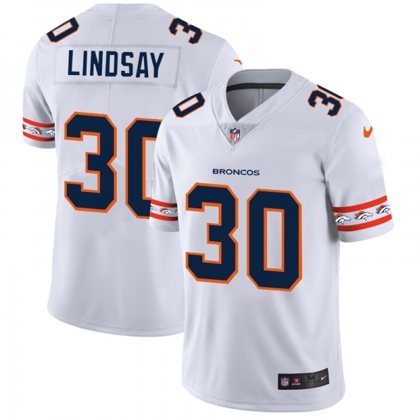 Men's Denver Broncos #30 Phillip Lindsay NFL Team Logo Cool Edition Jerseys