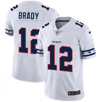 Men's New England Patriots #12 Tom Brady NFL Team Logo Cool Edition Jerseys