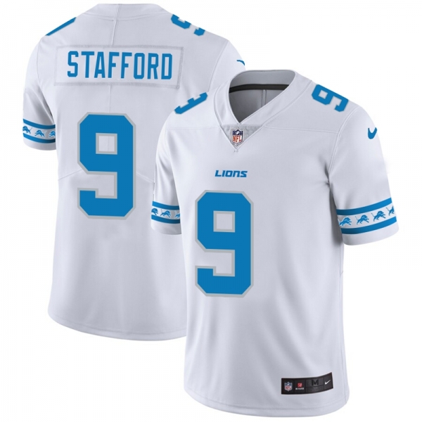 Men's Detroit Lions #9 Matthew Stafford NFL Team Logo Cool Edition Jerseys