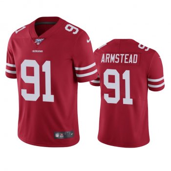 San Francisco 49ers Arik Armstead Scarlet 100th Season Vapor Limited Jersey