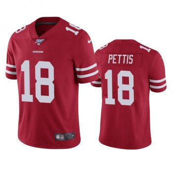 San Francisco 49ers Dante Pettis Scarlet 100th Season Vapor Limited Jersey