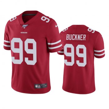 San Francisco 49ers Deforest Buckner Scarlet 100th Season Vapor Limited Jersey