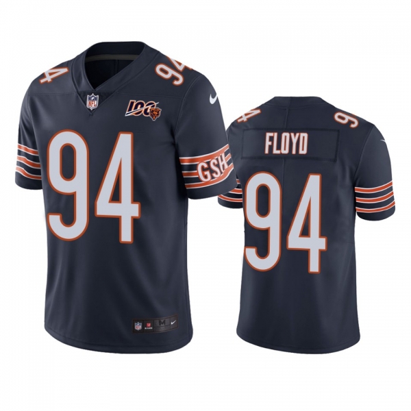 Chicago Bears Leonard Floyd Navy 100th Season Vapor Limited Jersey