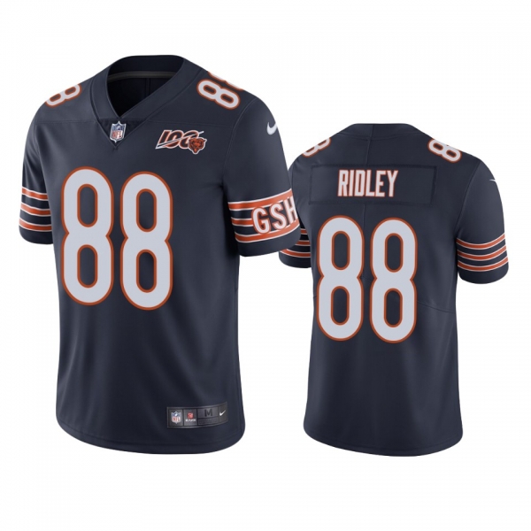 Chicago Bears Riley Ridley Navy 100th Season Limited Jersey - Men's