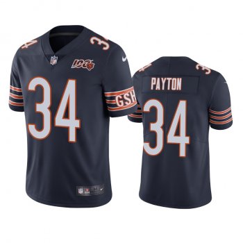 Chicago Bears Walter Payton Navy 100th Season Limited Jersey - Men's