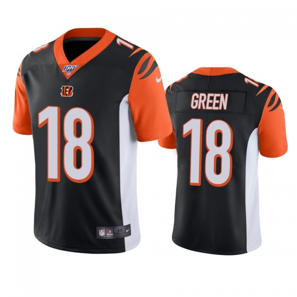 Cincinnati Bengals A.J. Green Black 100th Season Vapor Limited Jersey