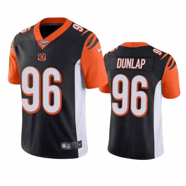 Cincinnati Bengals Carlos Dunlap Black 100th Season Vapor Limited Jersey