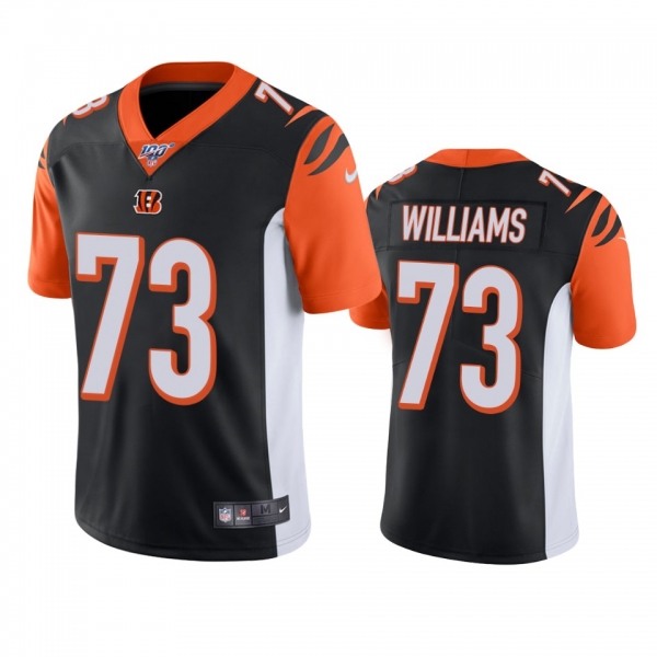 Cincinnati Bengals Jonah Williams Black 100th Season Vapor Limited Jersey