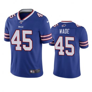 Buffalo Bills Christian Wade Royal 100th Season Vapor Limited Jersey