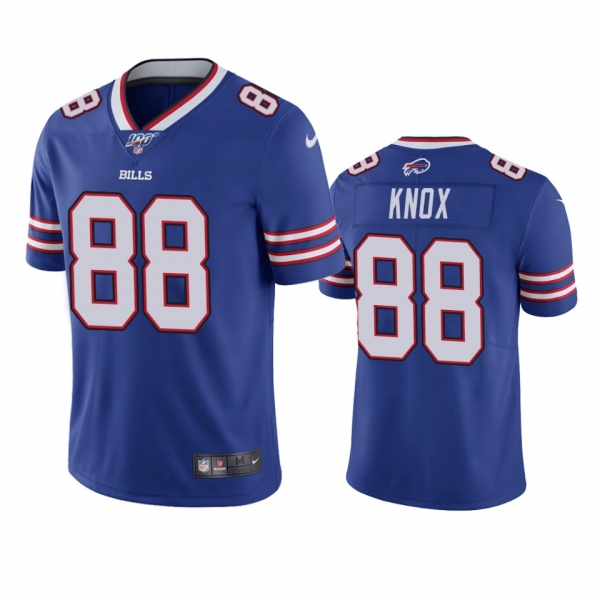 Buffalo Bills Dawson Knox Royal 100th Season Vapor Limited Jersey