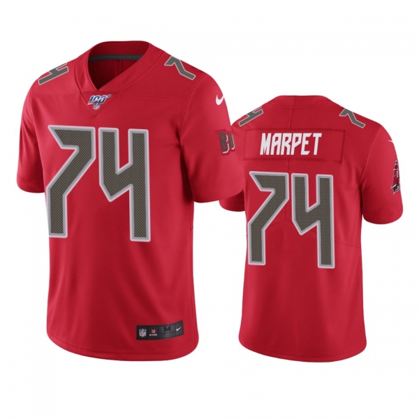 Tampa Bay Buccaneers Ali Marpet Red 100th Season Vapor Limited Jersey