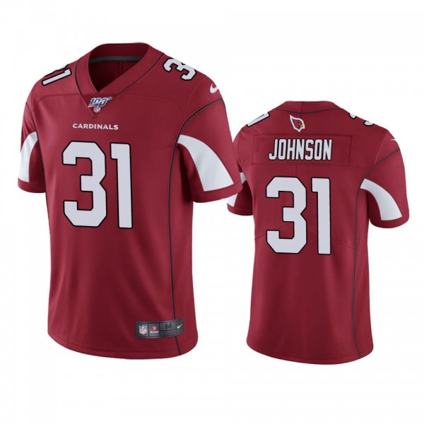 Arizona Cardinals David Johnson Cardinal 100th Season Vapor Limited Jersey