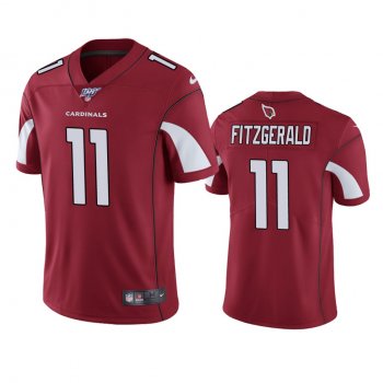 Arizona Cardinals Larry Fitzgerald Cardinal 100th Season Vapor Limited Jersey