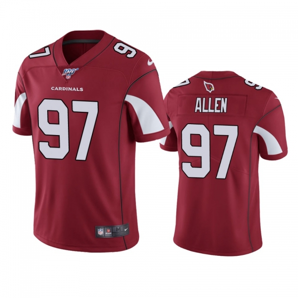 Arizona Cardinals Zach Allen Cardinal 100th Season Vapor Limited Jersey