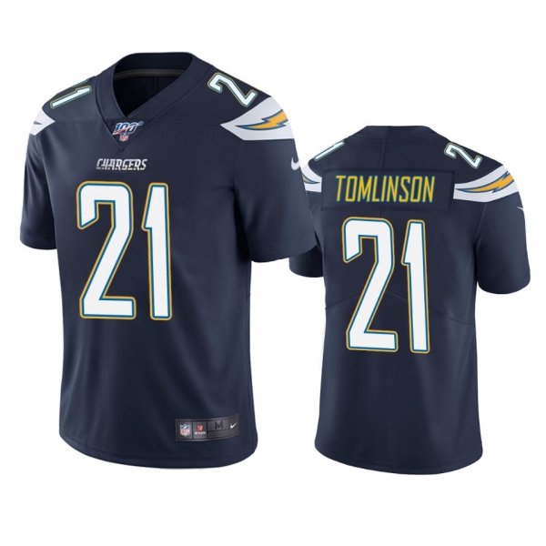 Los Angeles Chargers LaDainian Tomlinson Navy 100th Season Vapor Limited Jersey