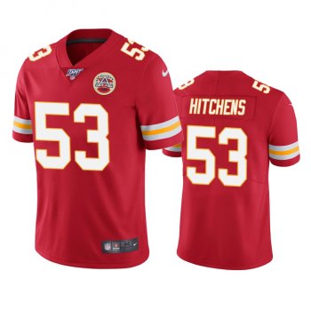 Kansas City Chiefs Anthony Hitchens Red 100th Season Vapor Limited Jersey