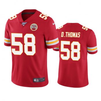 Kansas City Chiefs Derrick Thomas Red 100th Season Vapor Limited Jersey