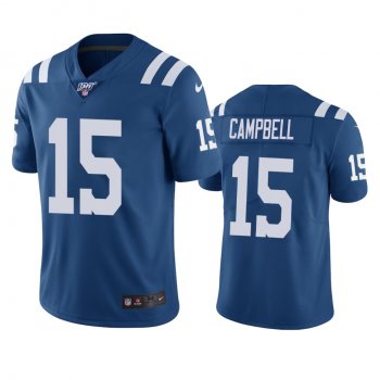 Indianapolis Colts Parris Campbell Royal 100th Season Vapor Limited Jersey