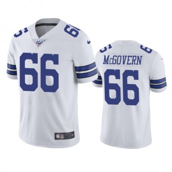 Dallas Cowboys Connor McGovern White 100th Season Vapor Limited Jersey