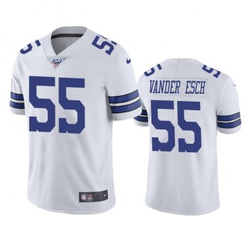 Dallas Cowboys Leighton Vander Esch White 100th Season Vapor Limited Jersey