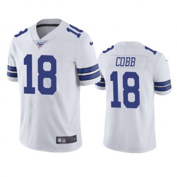 Dallas Cowboys Randall Cobb White 100th Season Vapor Limited Jersey