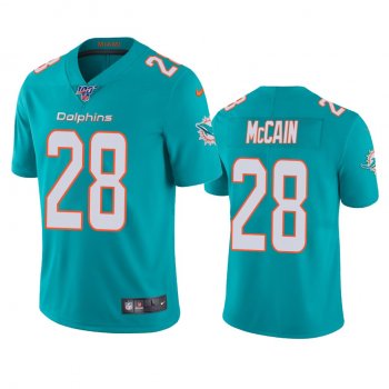 Miami Dolphins Bobby McCain Aqua 100th Season Vapor Limited Jersey