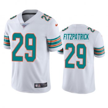 Miami Dolphins Minkah Fitzpatrick White 100th Season Vapor Limited Jersey