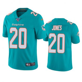 Miami Dolphins Reshad Jones Aqua 100th Season Vapor Limited Jersey