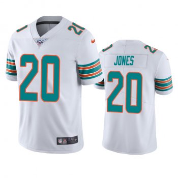 Miami Dolphins Reshad Jones White 100th Season Vapor Limited Jersey