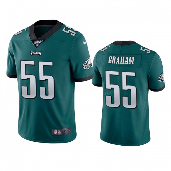 Philadelphia Eagles Brandon Graham Midnight Green 100th Season Vapor Limited Jersey