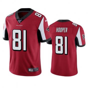 Atlanta Falcons Austin Hooper Red 100th Season Vapor Limited Jersey