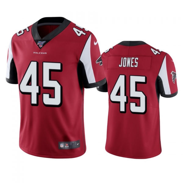 Atlanta Falcons Deion Jones Red 100th Season Vapor Limited Jersey